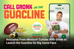 Avocados From Mexico® Collabs with Gronk to Launch the Guacline for Big Game Fans 