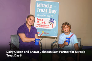 Dairy Queen and Shawn Johnson East Partner for Miracle Treat Day® 