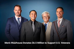 Men’s Wearhouse Donates $6.5 Million to Support U.S. Veterans  