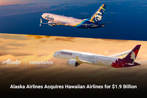 Alaska Airlines Acquires Hawaiian Airlines for $1.9 Billion   