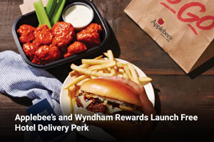 Applebee’s and Wyndham Rewards Launch Free Hotel Delivery Perk