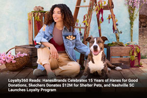 Loyalty360 Reads: HanesBrands Celebrates 15 Years of Hanes for Good Donations, Skechers Donates $12M for Shelter Pets, and Nashville SC Launches Loyalty Program 