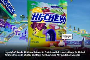 Loyalty360 Reads: Hi-Chew Returns to Fortnite with Exclusive Rewards, United Airlines Invests in Dfinitiv, and Mary Kay Launches AI Foundation Matcher