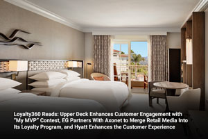 Loyalty360 Reads: Upper Deck Enhances Customer Engagement with “My MVP” Contest, EG Partners With Axonet to Merge Retail Media Into Its Loyalty Program, and Hyatt Enhances the Customer Experience 