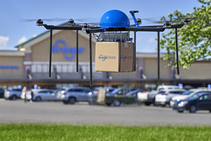 Kroger and Drone Express Partner to Provide Grocery Delivery by Drone