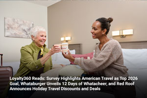 Loyalty360 Reads: Survey Highlights American Travel as Top 2026 Goal, Whataburger Unveils 12 Days of Whatacheer, and Red Roof Announces Holiday Travel Discounts and Deals 