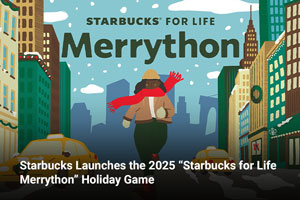 Starbucks Launches the 2025 “Starbucks for Life Merrython” Holiday Game