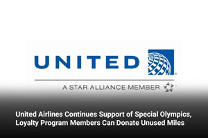 United Airlines Continues Support of Special Olympics, Loyalty Program Members Can Donate Unused Miles