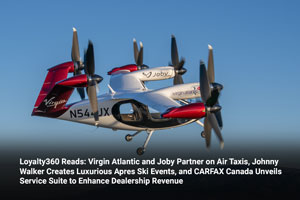 An advanced aircraft with propellers in flight against a blue sky, featuring Virgin and Joby branding.