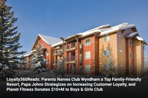 Loyalty360Reads: Parents Names Club Wyndham a Top Family-Friendly Resort, Papa John