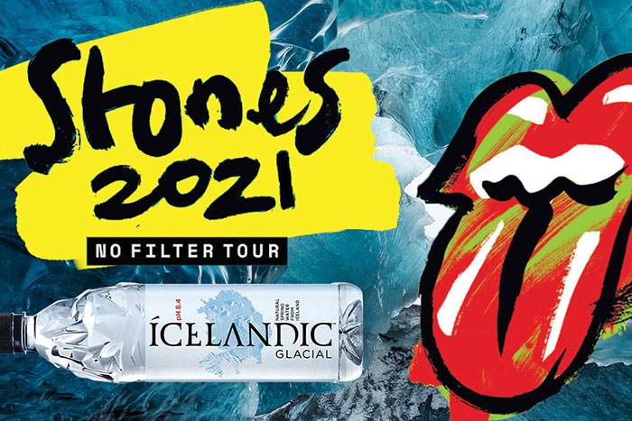 Icelandic Glacial and The Rolling Stones Team Up Again to Reduce Carbon Footprint