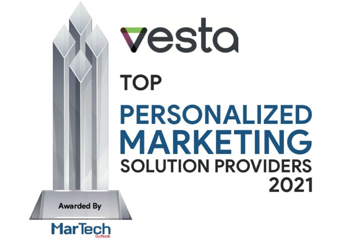 Vesta Honored as Leader in Personalized Marketing Technology