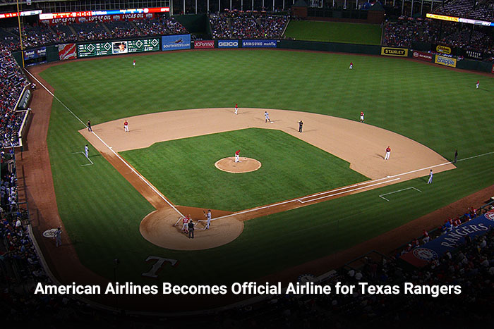 American Airlines Becomes Official Airline for Texas Rangers 