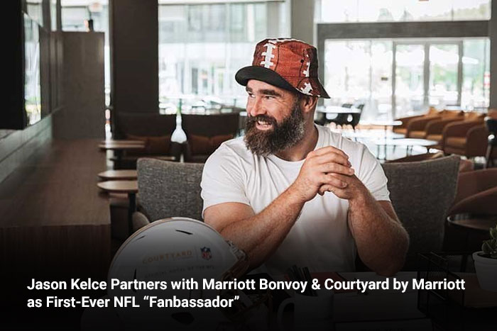 Jason Kelce Partners with Marriott Bonvoy & Courtyard by Marriott as First-Ever NFL “Fanbassador” 