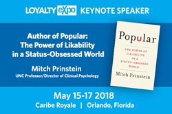 Mitch Prinstein, Bestselling Author of “Popular,” to be Keynote Speaker at Loyalty Expo